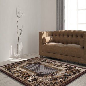 Kvalitní hnědý koberec do obýváku Šířka: 120 cm | Délka: 170 cm