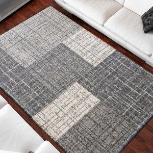 Univerzální moderní koberec šedé barvy Šířka: 200 cm | Délka: 290 cm