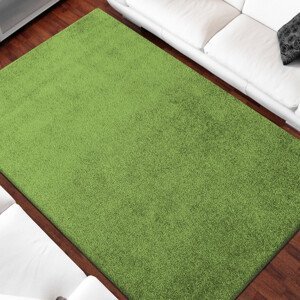 Jednobarevný koberec zelené barvy Šířka: 120 cm | Délka: 170 cm