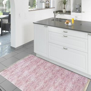 Moderní růžový běhoun do kuchyně Šířka: 160 cm | Délka: 220 cm