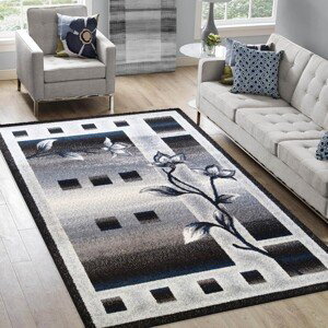 Krásný koberec do obývacího pokoje s motivem květin Šířka: 200 cm | Délka: 290 cm
