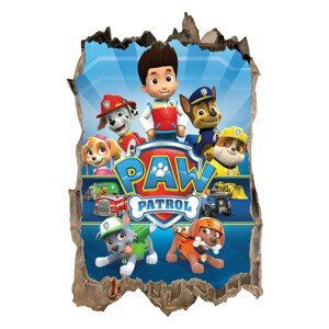 Nálepka na zeď Paw Patrol 3D 47x73cm