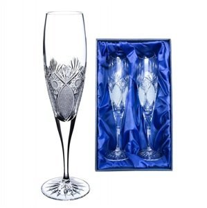Onte Crystal Bohemia Crystal ručně broušené sklenice na šampaňské Exclusive 200 ml 2KS
