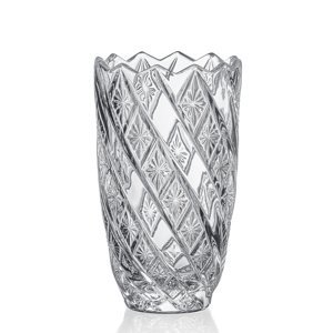 Crystal Bohemia Bohemia Crystal skleněná váza Ruth 19 cm