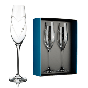 Element sklenice na šampaňské Aphrodite s krystaly Swarovski 210ml 2KS