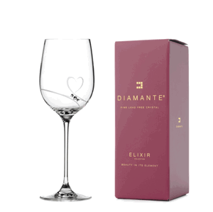 Diamante sklenice na bílé víno Romance s kamínky Swarovski 330ml 1KS