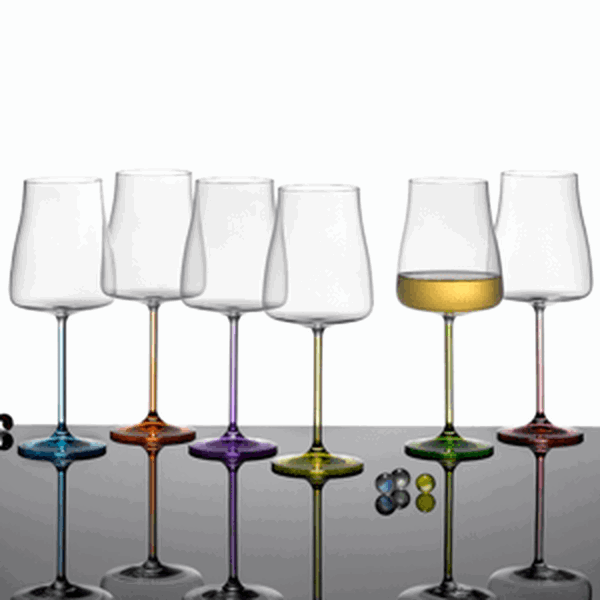 Crystalex sklenice na bílé víno Rainbow Fresh 400 ml 6KS