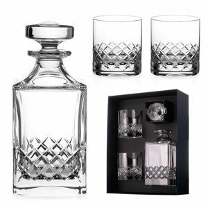 Diamante broušený whisky set Grosvenor 1+2