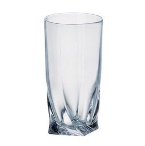 Crystalite Bohemia Long Drink sklenice na koktejly a nealko nápoje Quadro 350 ml 6 KS