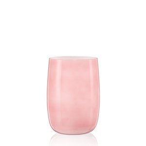 Crystalex růžová skleněná váza Caribbean Dream Cherry 18 cm