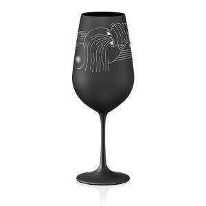 Crystalex sklenička na víno Vodnář Černá 550 ml 1KS