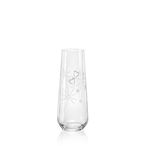 Crystalex sklenice na šampaňské Sparkly Love 250 ml 2KS