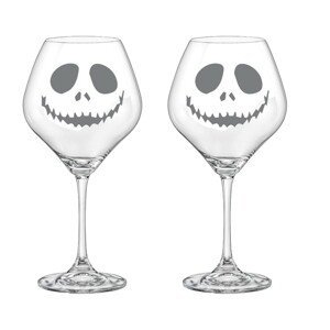 Crystalex Halloweenske sklenice na víno STRAŠIDLO 2KS