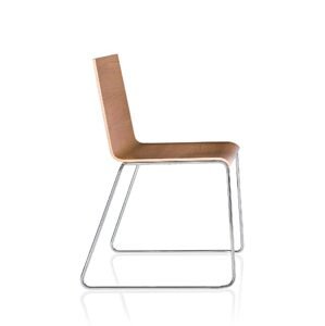 ALMA DESIGN - Židle Casablanca s ližinovou podnoží - dřevo