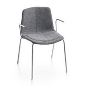 MAXDESIGN - Čalouněná židle s područkami STRATOS 1111