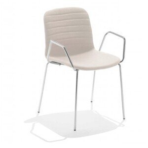 MIDJ - Čalouněná židle LIU' s područkami