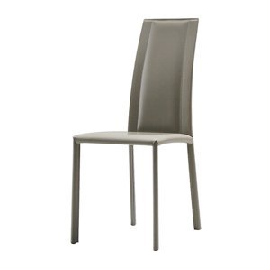 MIDJ - Celokožená židle SILVY, vyšší opěrák