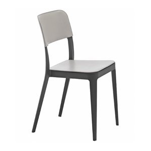 MIDJ - Židle NENE' s koženým sedákem