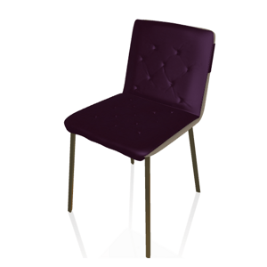 BONTEMPI - Čalouněná židle KATE s kovovou podnoží