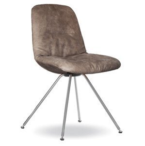 TONON - Čalouněná židle STEP SOFT s kovovou podnoží