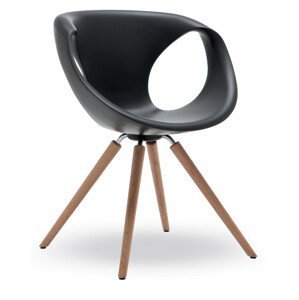 TONON - Židle UP SOFT TOUCH s dřevěnou podnoží