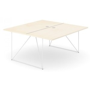 NARBUTAS - Dvoumístný pracovní stůl AIR 160x160