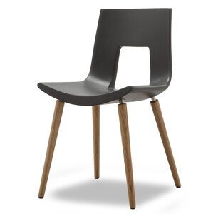 TONON - Židle NINE-EIGHTEEN s dřevěnou podnoží