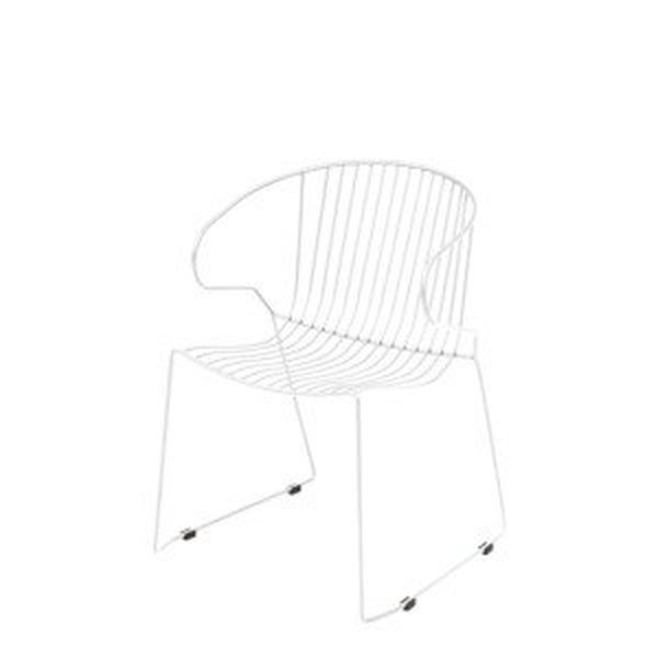 ISIMAR - Židle BOLONIA s područkami - bílá