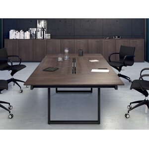 FREZZA - Jednací stůl VELVET - 200-280x120 cm - dýha
