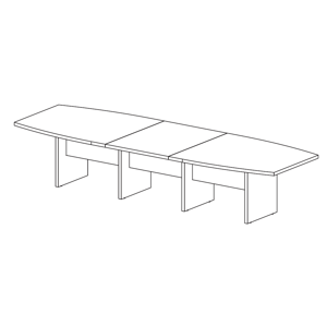 FREZZA - Jednací stůl ASSET 370, 420x120 cm