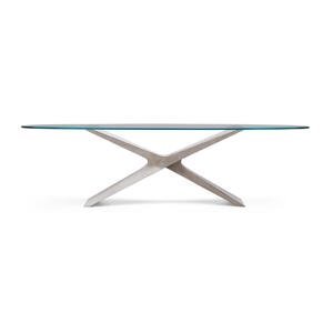 MIDJ - Skleněný stůl NEXUS oválný