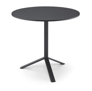 MIDJ - Celokovový kulatý stůl SQUARE, výška 107 cm