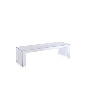 Kartell - Konferenční stolek Invisible Side Low - 120x40 cm