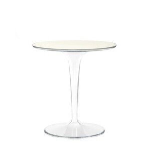 Kartell - Konferenční stolek Tip Top Glass - 48,5 cm