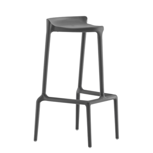 PEDRALI - Vysoká barová židle HAPPY 490 DS - antracit