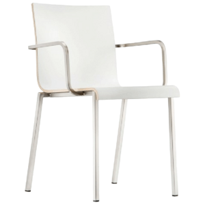 PEDRALI - Židle KUADRA XL 2402 DS s područkami - bílá