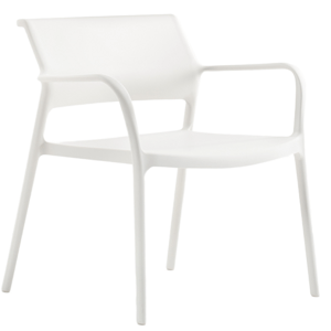 PEDRALI - Židle s područkami ARA LOUNGE 316 DS - bílá