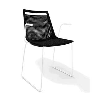 GABER - Židle AKAMI SS, černá/bílá
