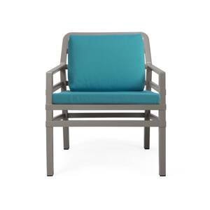 NARDI GARDEN - Židle ARIA POLTRONA tortora/modrá