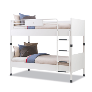 ČILEK - Studentská patrová postel WHITE 90x200 cm včetně matrací
