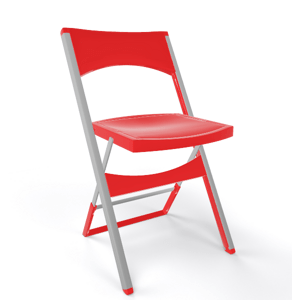 GABER - Židle COMPACT, červená