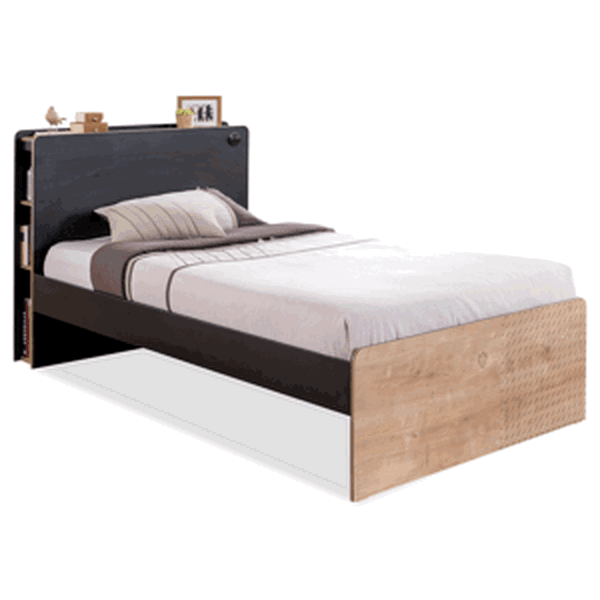 ČILEK - Studentská postel BLACK včetně matrace