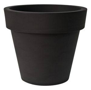 Plust - Designový květináč IKON,  Ø 70 x 62 cm - černý
