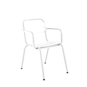 ISIMAR - Židle BARCELONETA s područkami - bílá