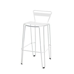 ISIMAR - Barová židle MALLORCA vysoká - bílá