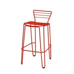 ISIMAR - Barová židle MENORCA vysoká - červená