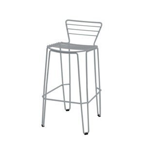 ISIMAR - Barová židle MENORCA vysoká - světle šedá