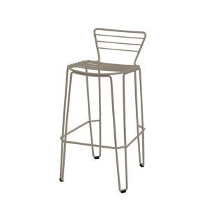 ISIMAR - Barová židle MENORCA nízká - taupe