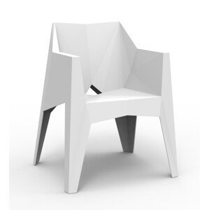 VONDOM - Židle VOXEL s područkami - bílá