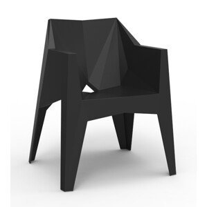 VONDOM - Židle VOXEL s područkami - černá